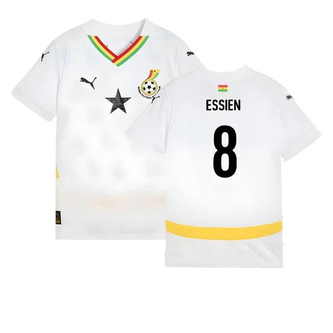 2024-2025 Ghana Home Shirt (Kids) (Essien 8)-SoccerKits Hub | Buy Soccer Jerseys Online